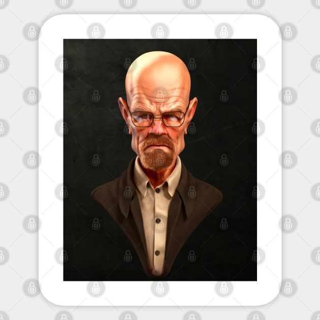 Walter White Caricature Sticker by Vehicle City Music